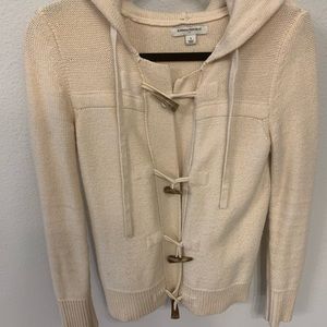 Banana Republic Cream knit hoodie Great condition